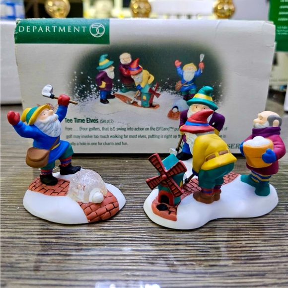 Department 56 Tee Time Elves - Picture 1 of 7